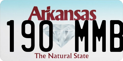 AR license plate 190MMB