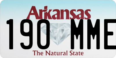AR license plate 190MME