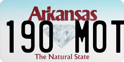 AR license plate 190MOT