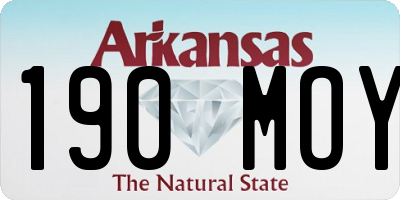 AR license plate 190MOY