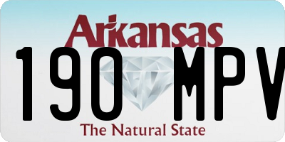 AR license plate 190MPV