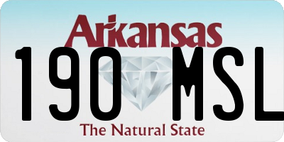AR license plate 190MSL