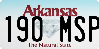 AR license plate 190MSP
