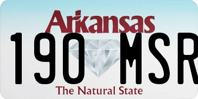 AR license plate 190MSR