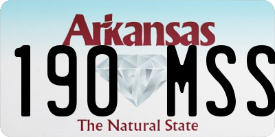 AR license plate 190MSS