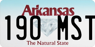 AR license plate 190MST