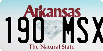 AR license plate 190MSX