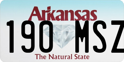 AR license plate 190MSZ