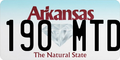 AR license plate 190MTD
