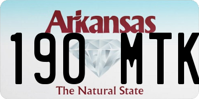 AR license plate 190MTK