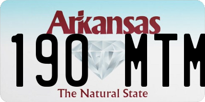 AR license plate 190MTM