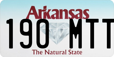 AR license plate 190MTT