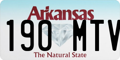 AR license plate 190MTV
