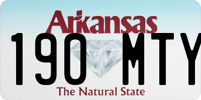 AR license plate 190MTY