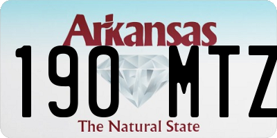 AR license plate 190MTZ