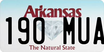 AR license plate 190MUA