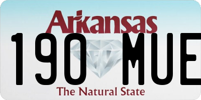AR license plate 190MUE