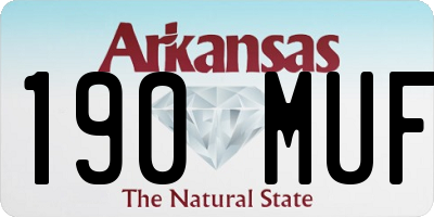 AR license plate 190MUF