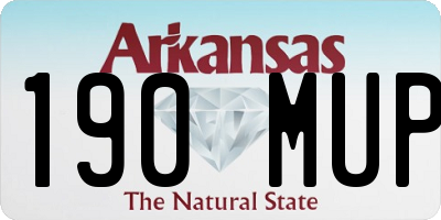 AR license plate 190MUP