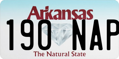 AR license plate 190NAP