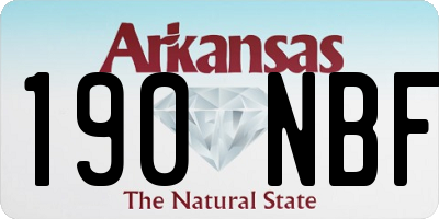 AR license plate 190NBF