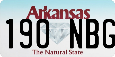 AR license plate 190NBG