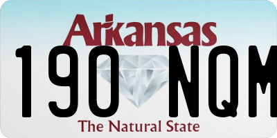 AR license plate 190NQM