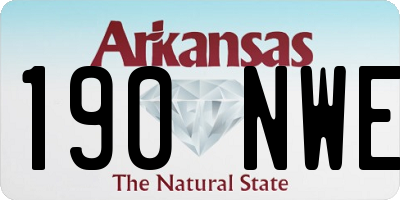 AR license plate 190NWE