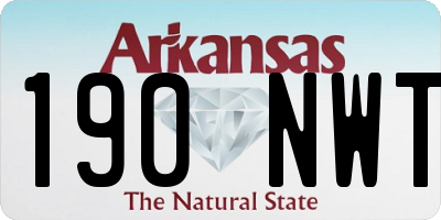 AR license plate 190NWT