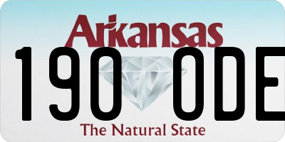 AR license plate 190ODE