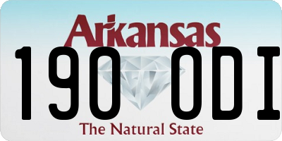 AR license plate 190ODI