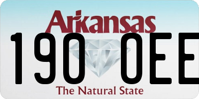AR license plate 190OEE