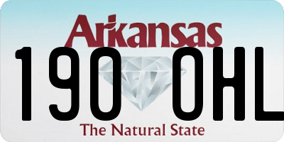 AR license plate 190OHL