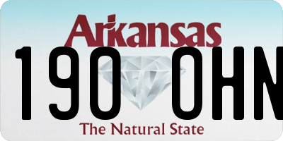 AR license plate 190OHN