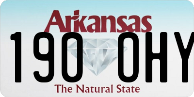 AR license plate 190OHY