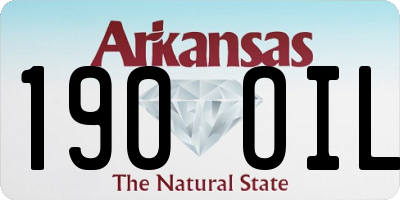 AR license plate 190OIL