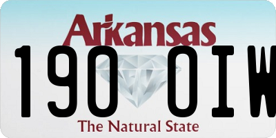 AR license plate 190OIW