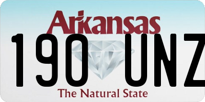 AR license plate 190UNZ