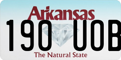 AR license plate 190UOB