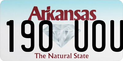 AR license plate 190UOU