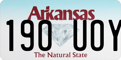 AR license plate 190UOY