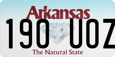 AR license plate 190UOZ