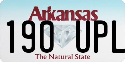 AR license plate 190UPL