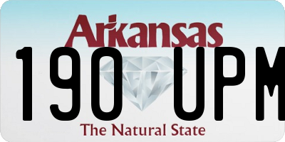 AR license plate 190UPM