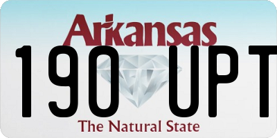 AR license plate 190UPT