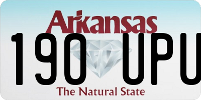 AR license plate 190UPU