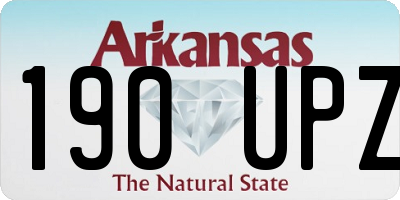 AR license plate 190UPZ