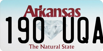 AR license plate 190UQA