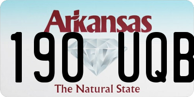 AR license plate 190UQB