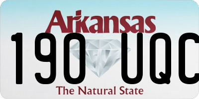 AR license plate 190UQC